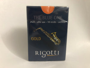 Rigotti Gold Jazz Reeds Alto Saxophone - Box of 10