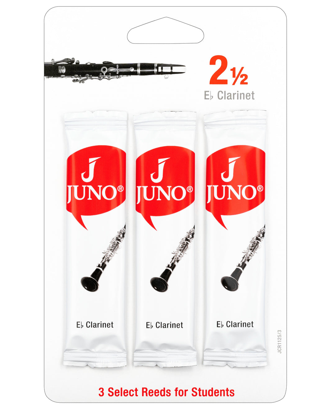 Vandoren Juno Reeds Eb Clarinet - 3 Pack