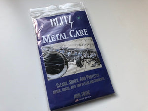 Blitz Polishing Cloth for Gold, Silver and Plated Metal Instruments