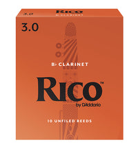 Rico Orange Box Reeds Bb Clarinet - Box of 10