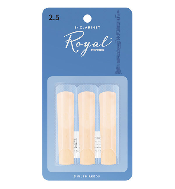 Rico Royal Reeds Bb Clarinet - 3 pack