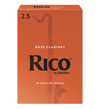 Rico Orange Box Reeds Bass Clarinet - Box of 10