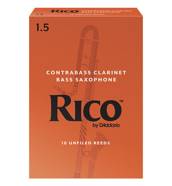 Rico Orange Box Reeds Contrabass Clarinet / Bass Saxophone - Box of 10