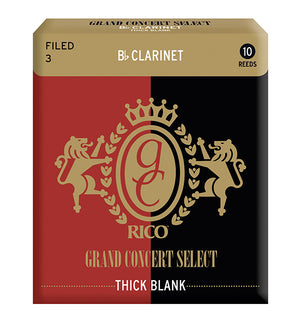 Grand Concert Select Thick Blank Reeds Bb Clarinet - Box of 10