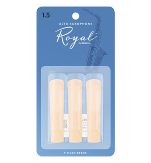Rico Royal Reeds Alto Saxophone - 3 Pack