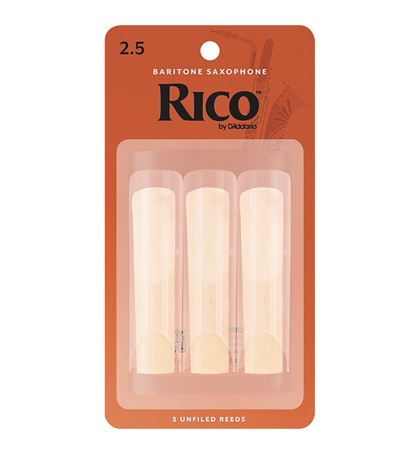 Rico Orange Box Reeds Baritone Saxophone - 3 Pack
