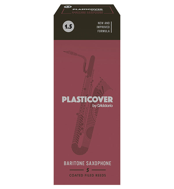 D'Addario Plasticover Reeds Baritone Saxophone - Box of 5