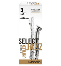 D'Addario Select Jazz Unfiled Reeds Baritone Saxophone - Box of 5