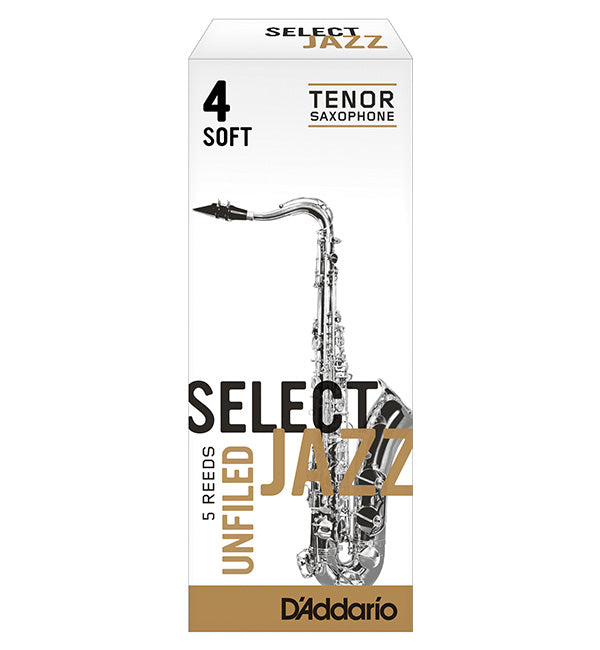D'Addario Select Jazz Unfiled Reeds Tenor Saxophone - Box of 5