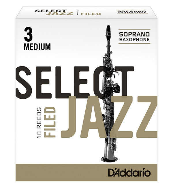 D'Addario Select Jazz Filed Reeds Soprano Saxophone - Box of 10