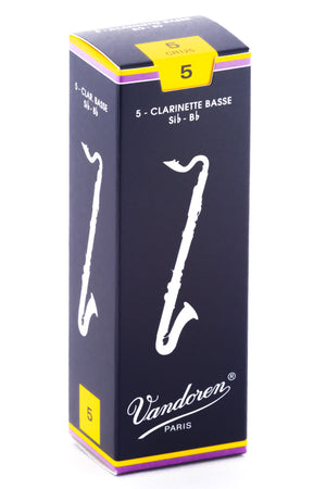 Vandoren Traditional Bass Clarinet Reeds - Box of 5