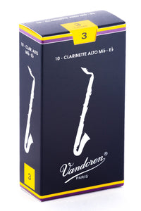 Vandoren Traditional Reeds Alto Clarinet - Box of 10