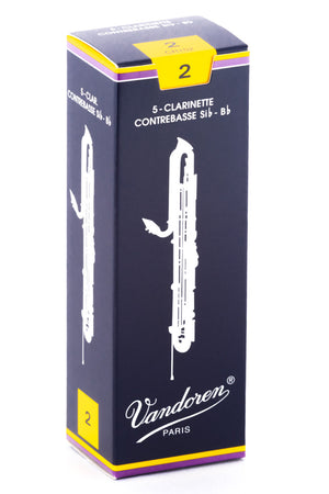 Vandoren Traditional Reeds Contrabass Clarinet - Box of 5