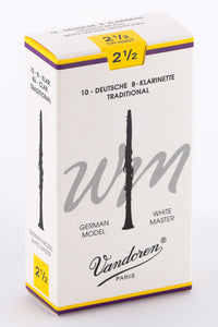 Vandoren White Masters Traditional Reeds Bb Clarinet - Box of 10