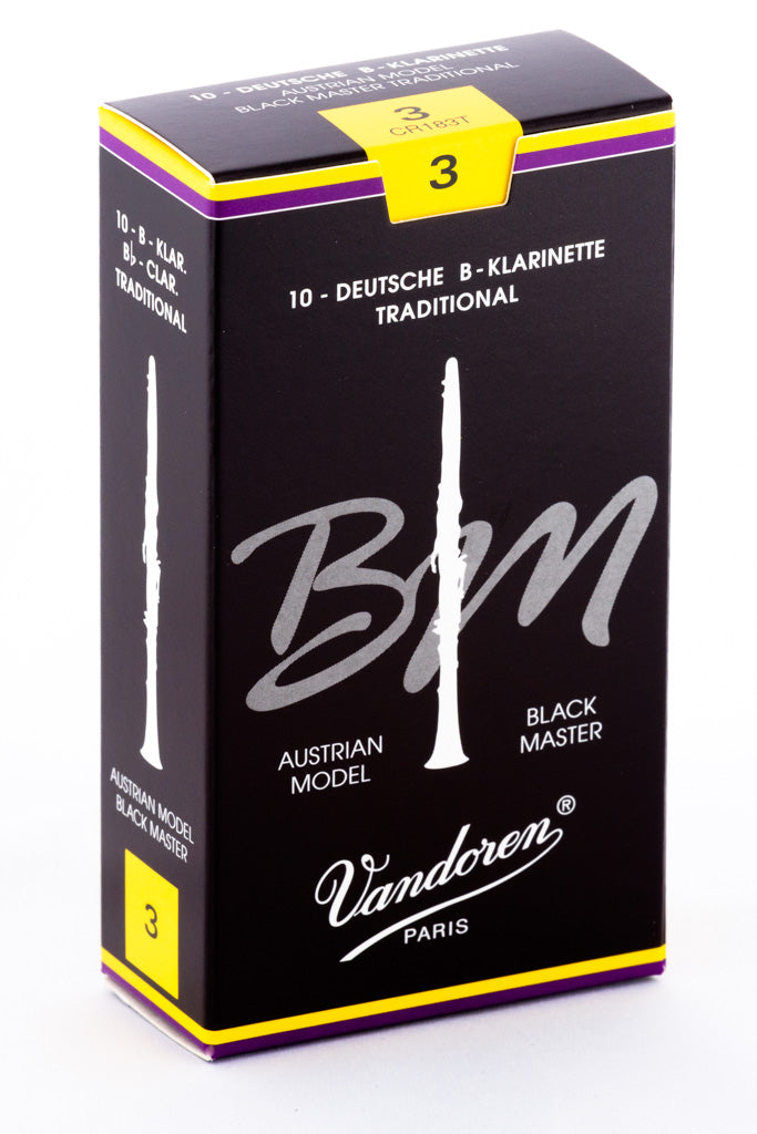 Vandoren Black Masters Traditional Reeds Bb Clarinet - Box of 10