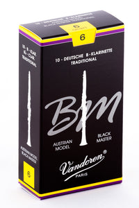 Vandoren Black Masters Traditional Reeds Bb Clarinet - Box of 10