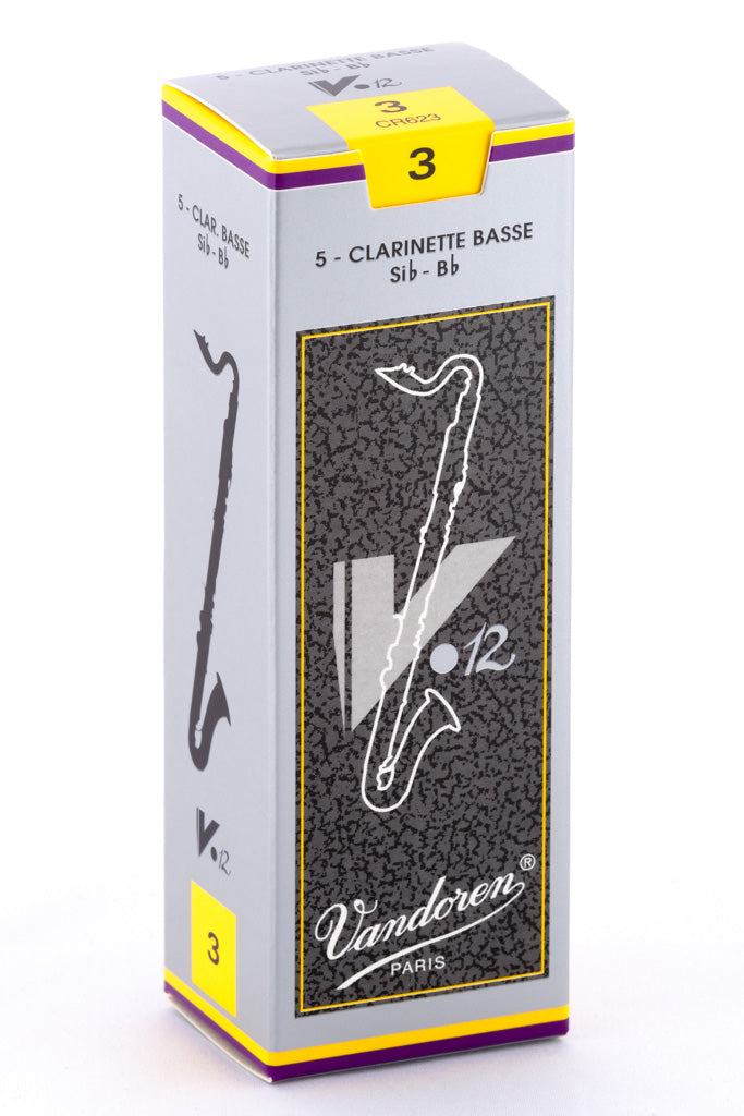 Vandoren V12 Reeds Bass Clarinet - Box of 5