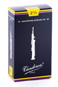Vandoren Traditional Reeds Soprano Saxophone - Box of 10