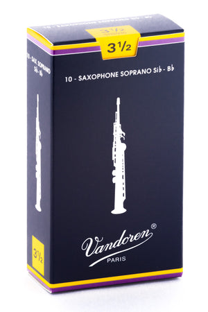 Vandoren Traditional Reeds Soprano Saxophone - Box of 10