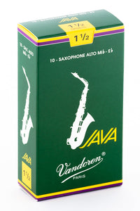 Vandoren JAVA Reeds Alto Saxophone - Box of 10