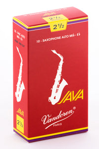 Vandoren JAVA RED Reeds Alto Saxophone - Box of 10