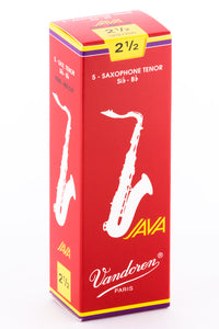 Vandoren JAVA RED Reeds Tenor Saxophone - Box of 5