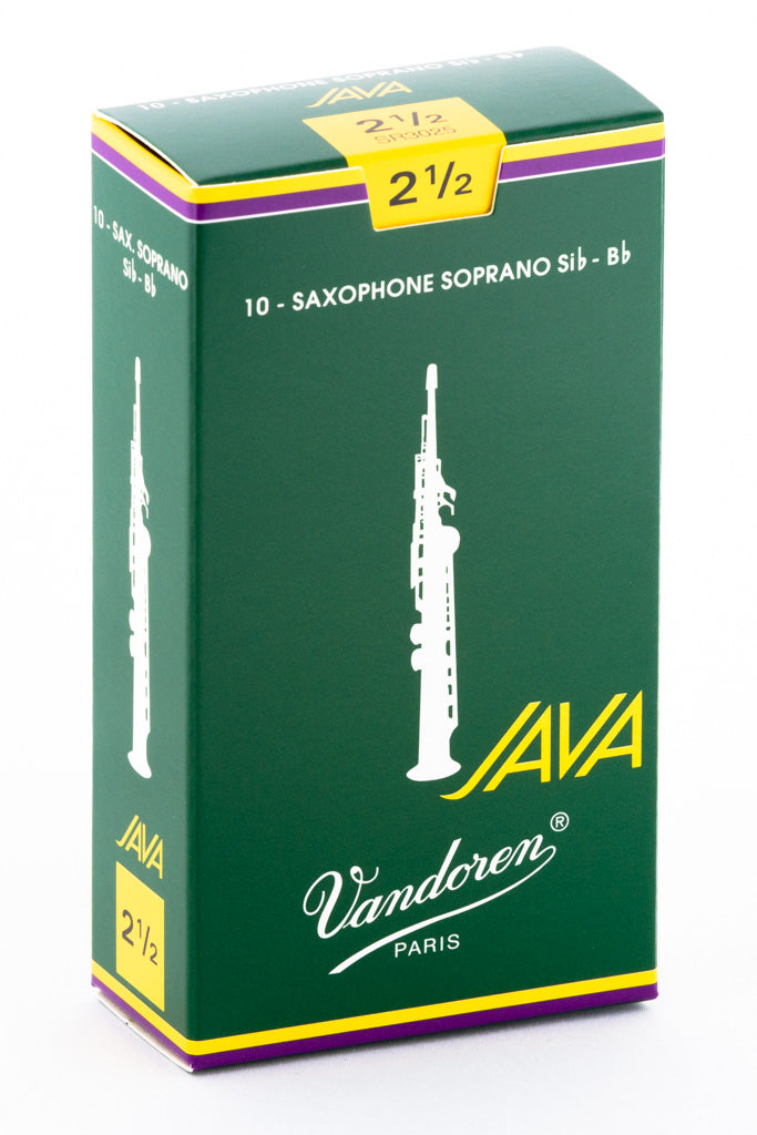Vandoren JAVA Reeds Soprano Saxophone - Box of 10
