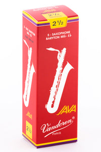 Vandoren JAVA RED Reeds Baritone Saxophone - Box of 5