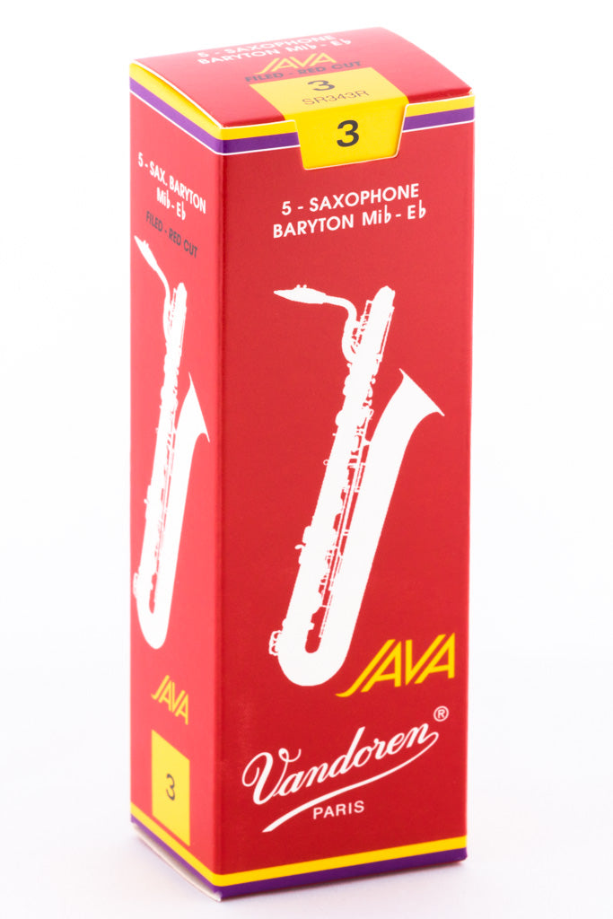 Vandoren JAVA RED Reeds Baritone Saxophone - Box of 5