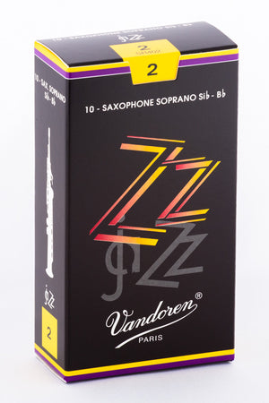 Vandoren ZZ Jazz Reeds Soprano Saxophone - Box of 10