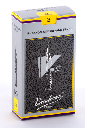 Vandoren V12 Reeds Soprano Saxophone - Box of 10