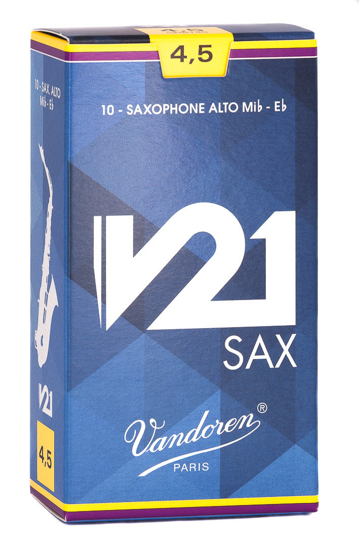 Vandoren V21 Reeds Alto Saxophone - Box of 10