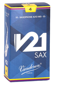 Vandoren V21 Reeds Alto Saxophone - Box of 10