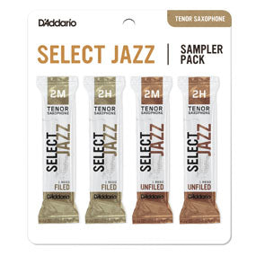 D'Addario Select Jazz Reeds Tenor Saxophone - Sampler Pack